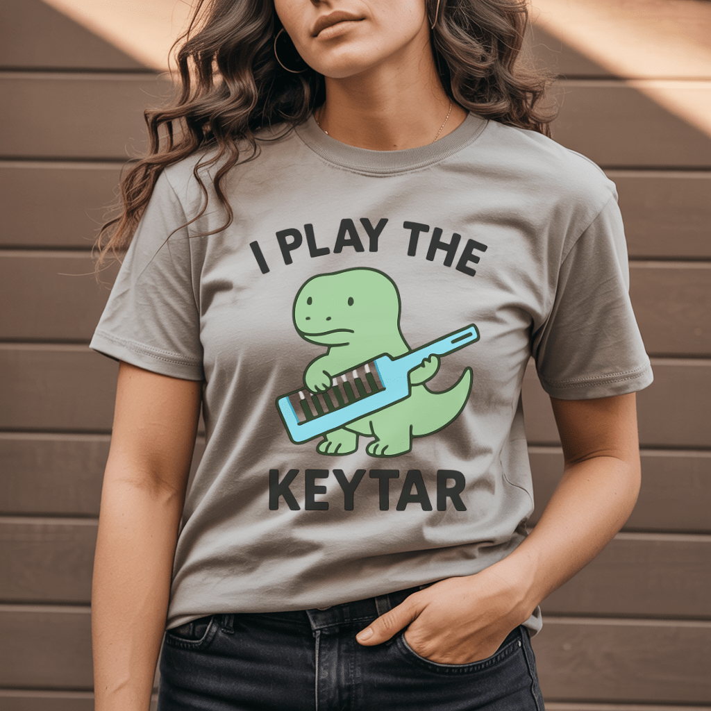 I Play the Keytar Dinosaur T-Shirt