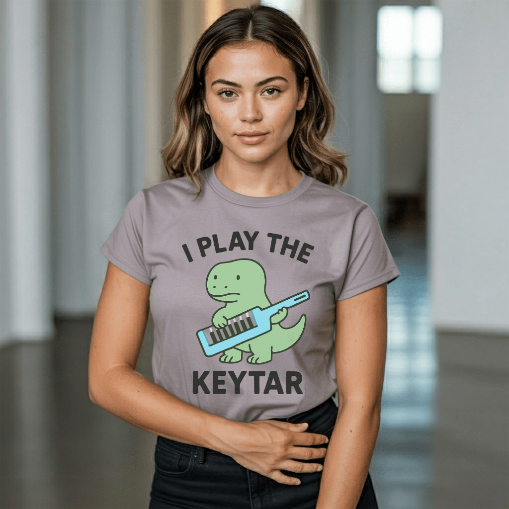 I Play the Keytar Dinosaur T-Shirt