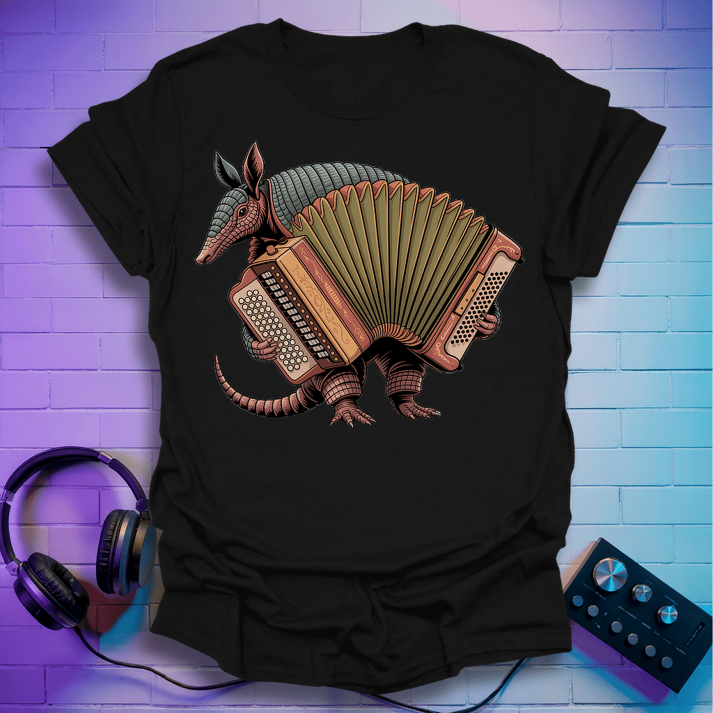 Armadillo Accordionist T-Shirt