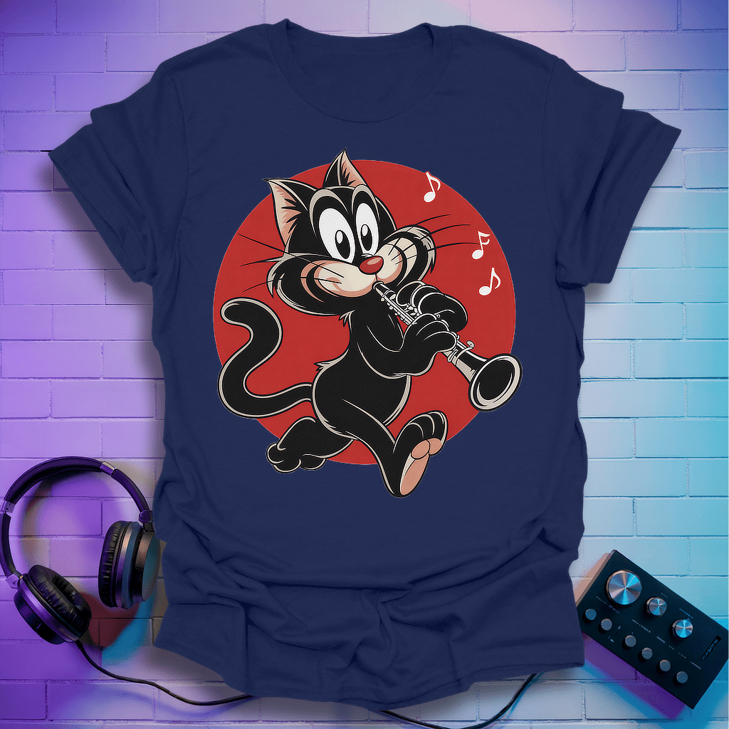 Clarinetist Cat T-Shirt