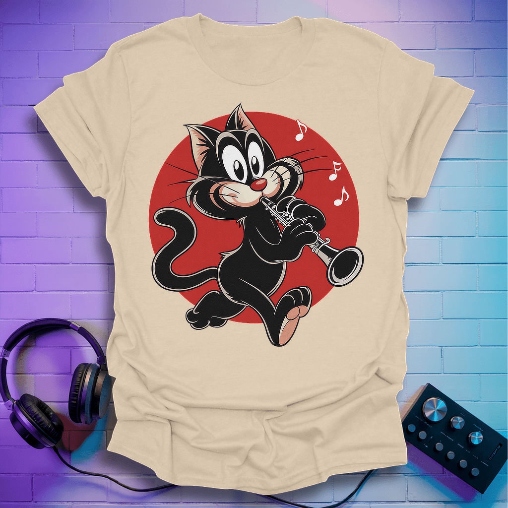 Clarinetist Cat T-Shirt