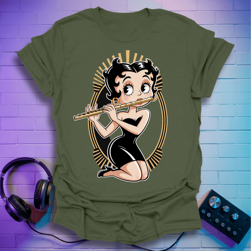 Betty on the Flute T-shirt