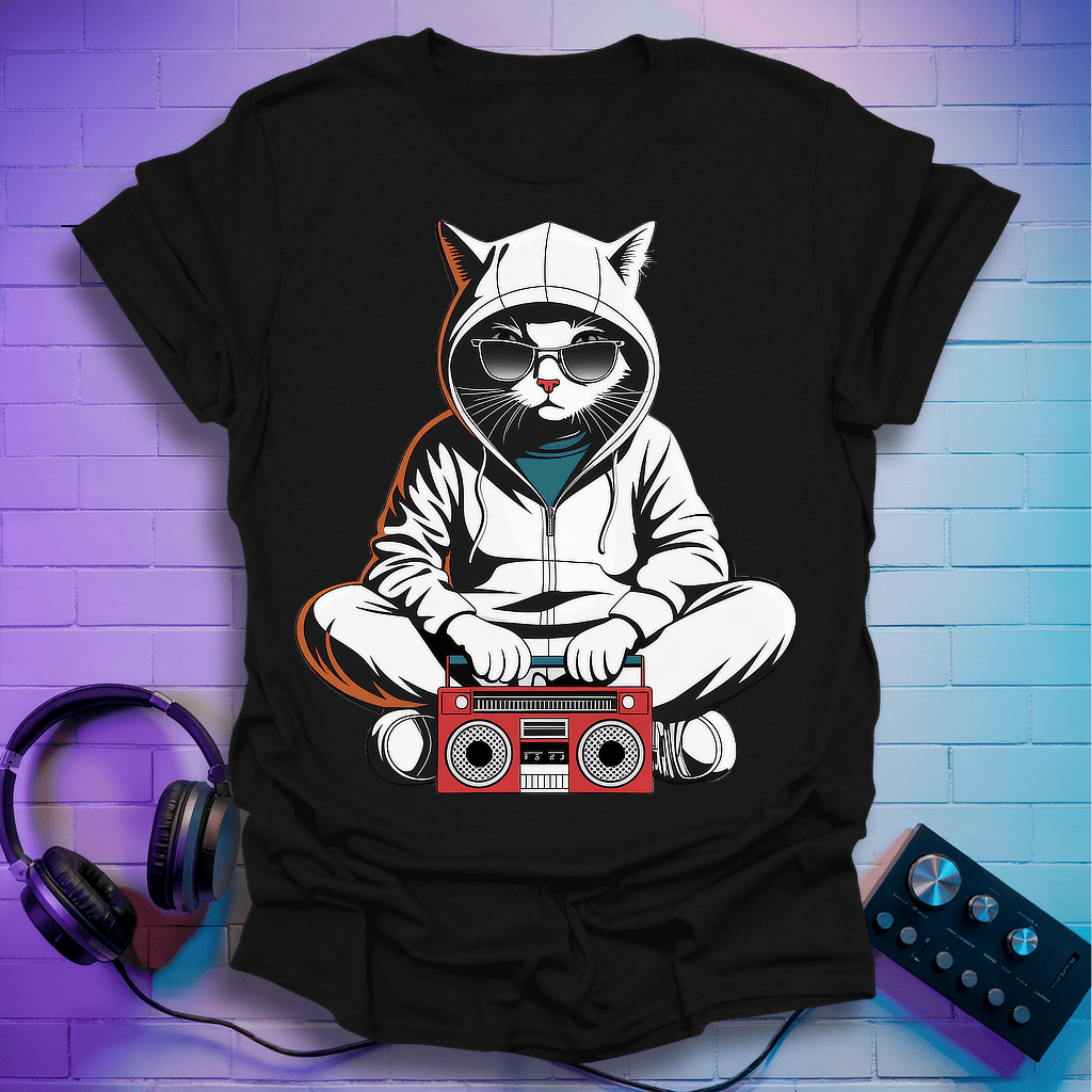 Hoodie Cat T-Shirt