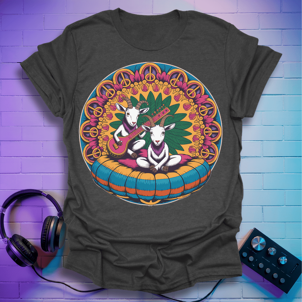 Hippie Sitar Goats T-Shirt