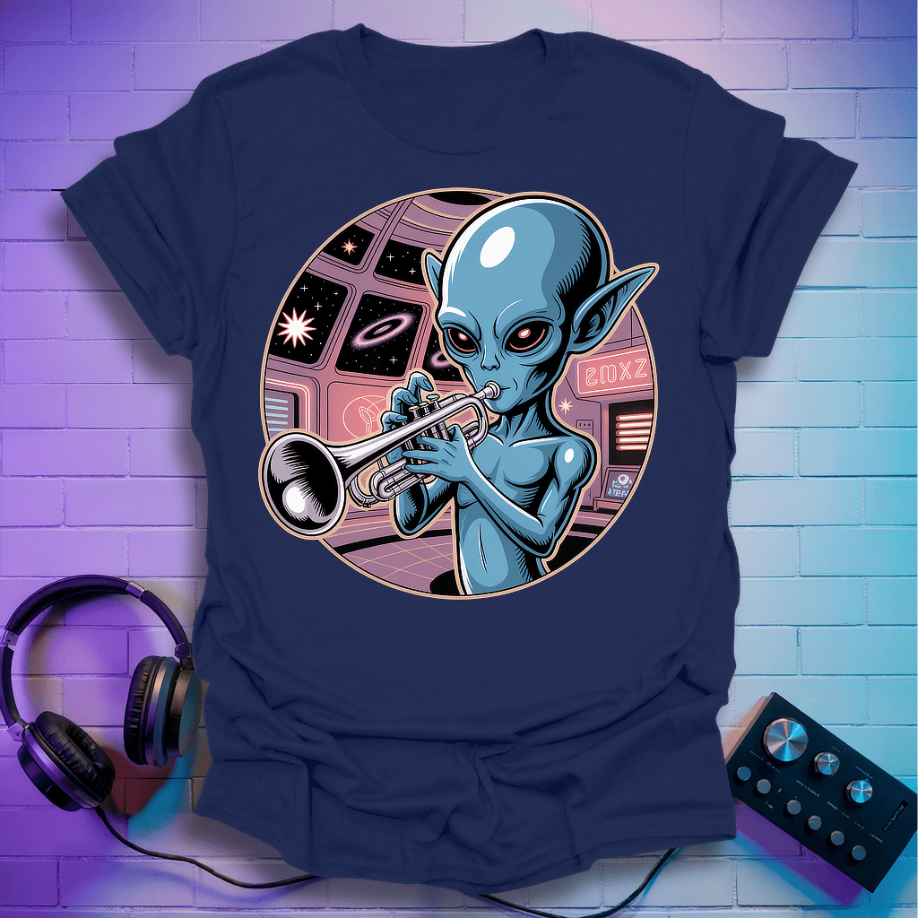 Space Jazz Trumpeter T-Shirt