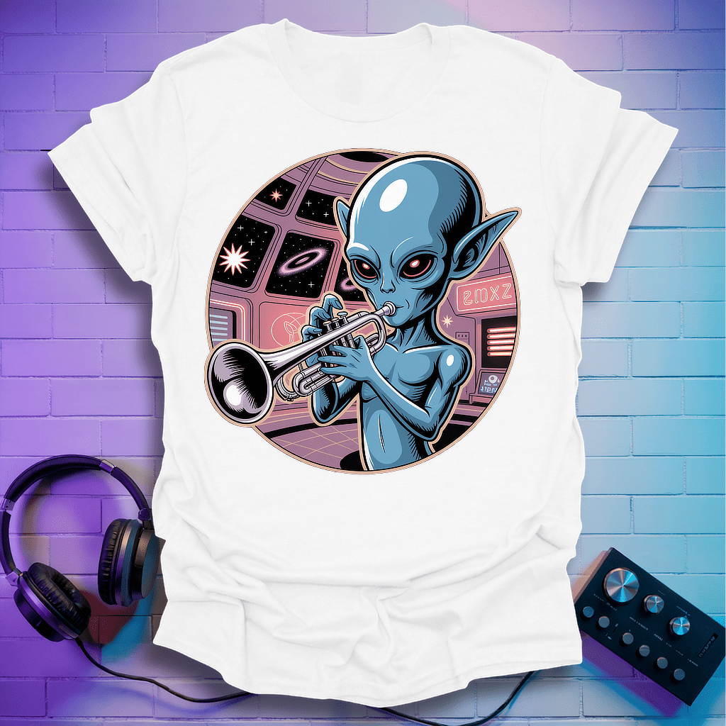 Space Jazz Trumpeter T-Shirt