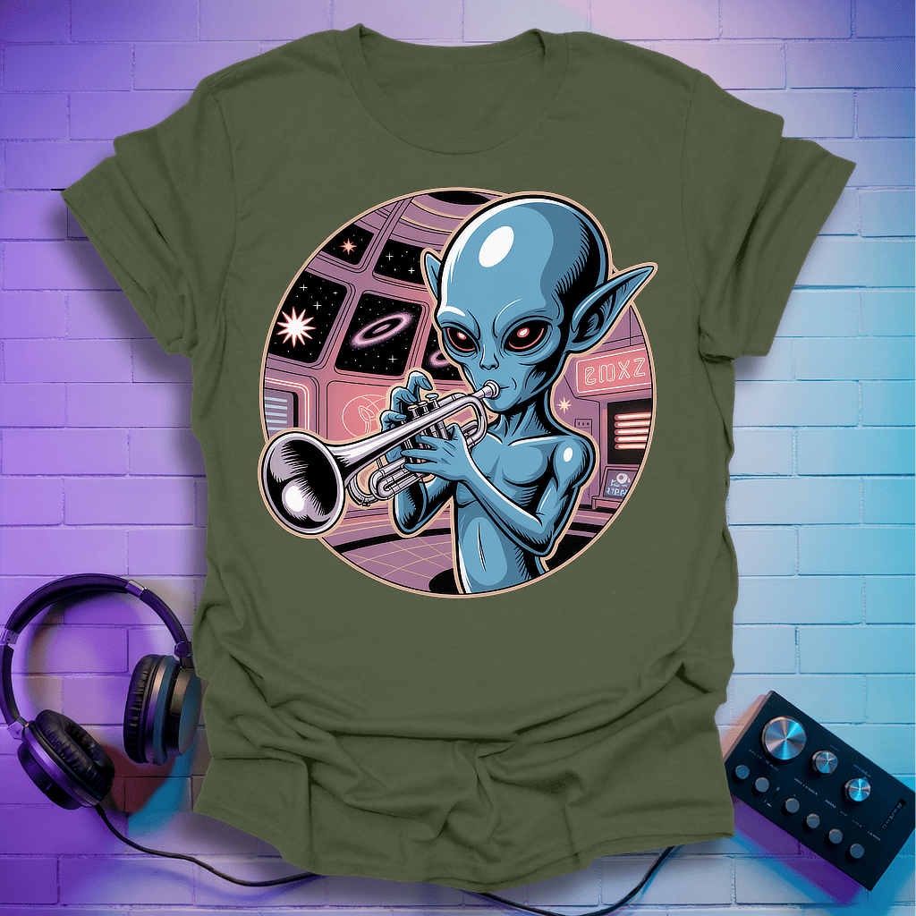 Space Jazz Trumpeter T-Shirt
