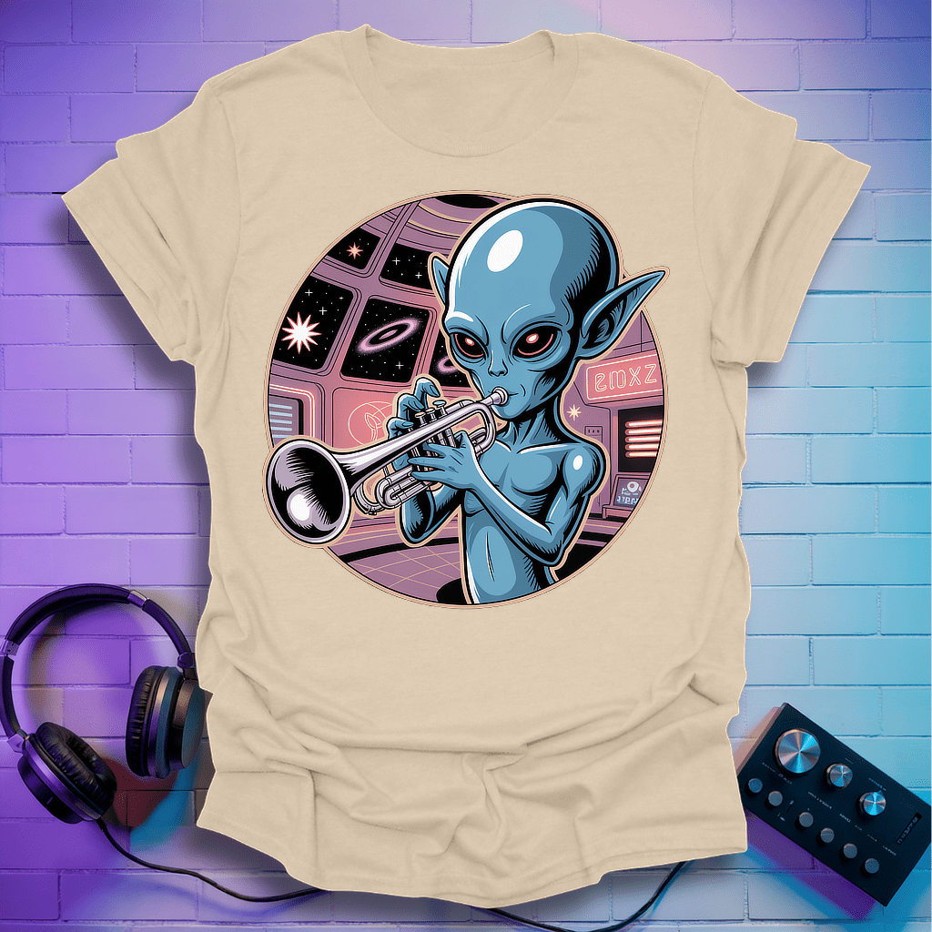 Space Jazz Trumpeter T-Shirt