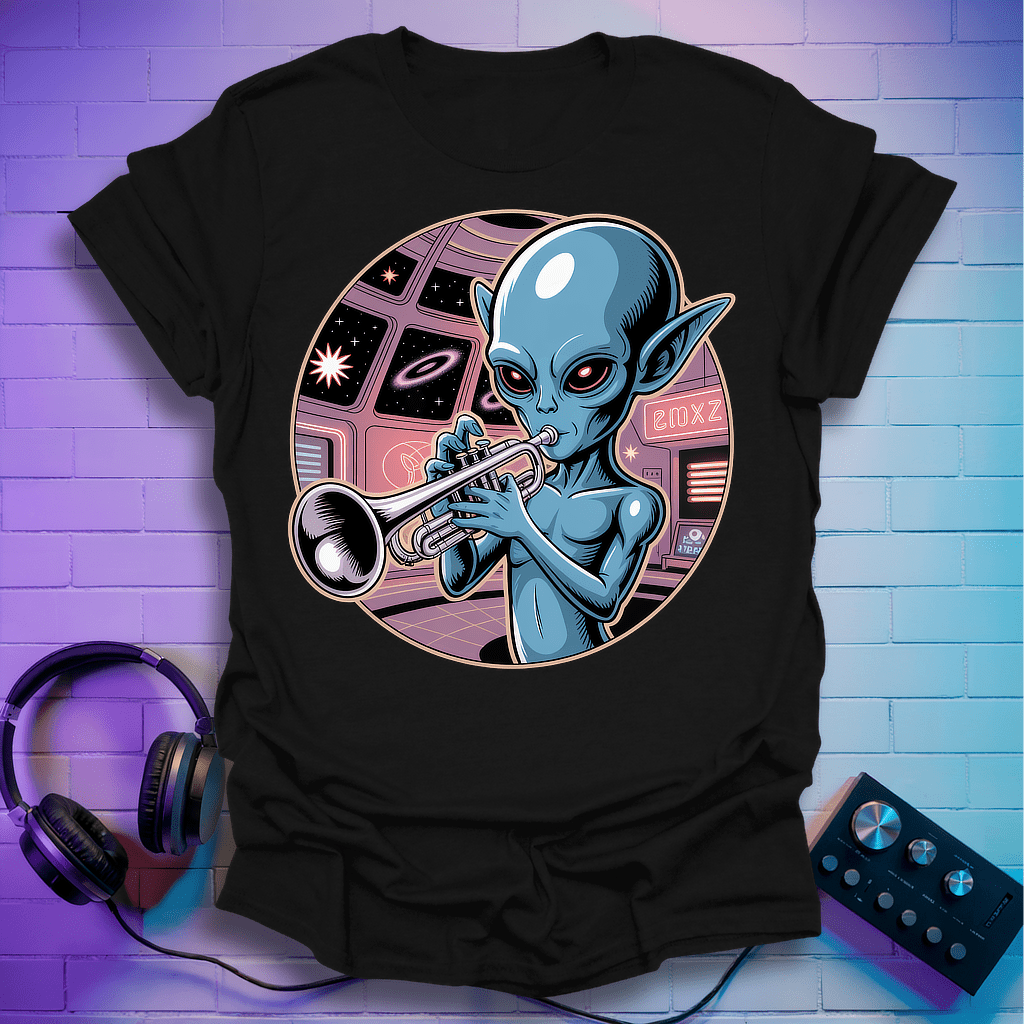 Space Jazz Trumpeter T-Shirt