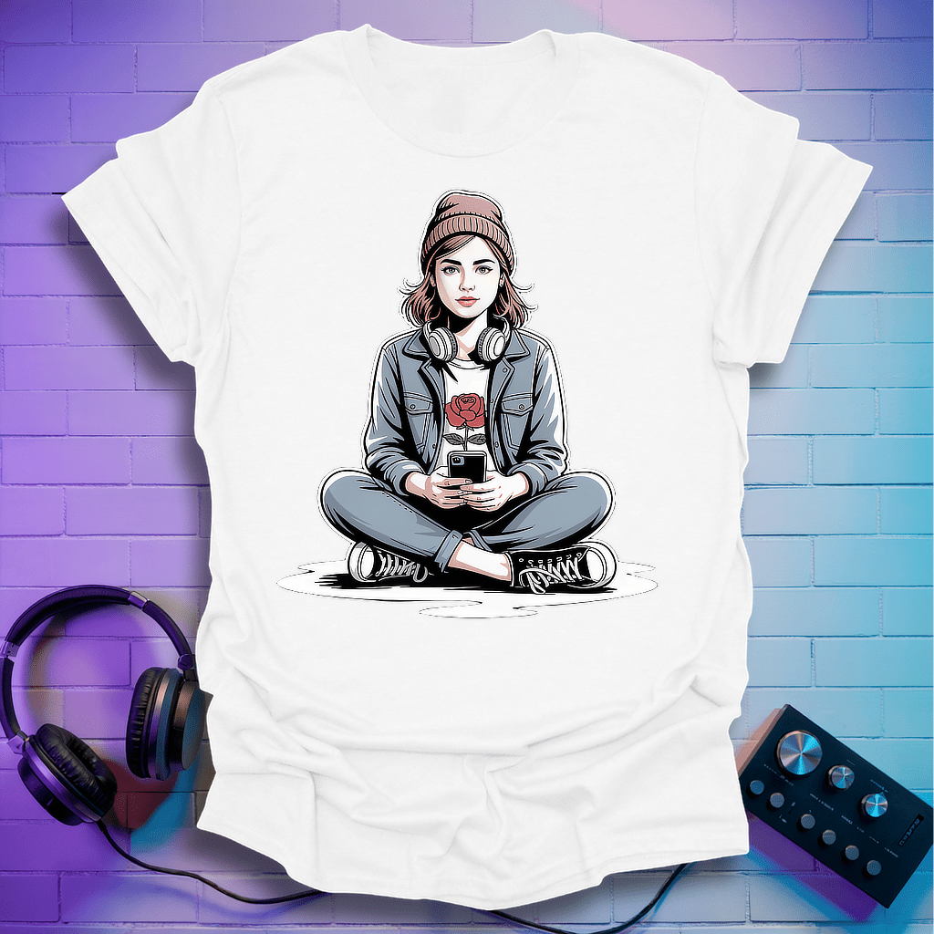Hipster Girl Vibes T-Shirt