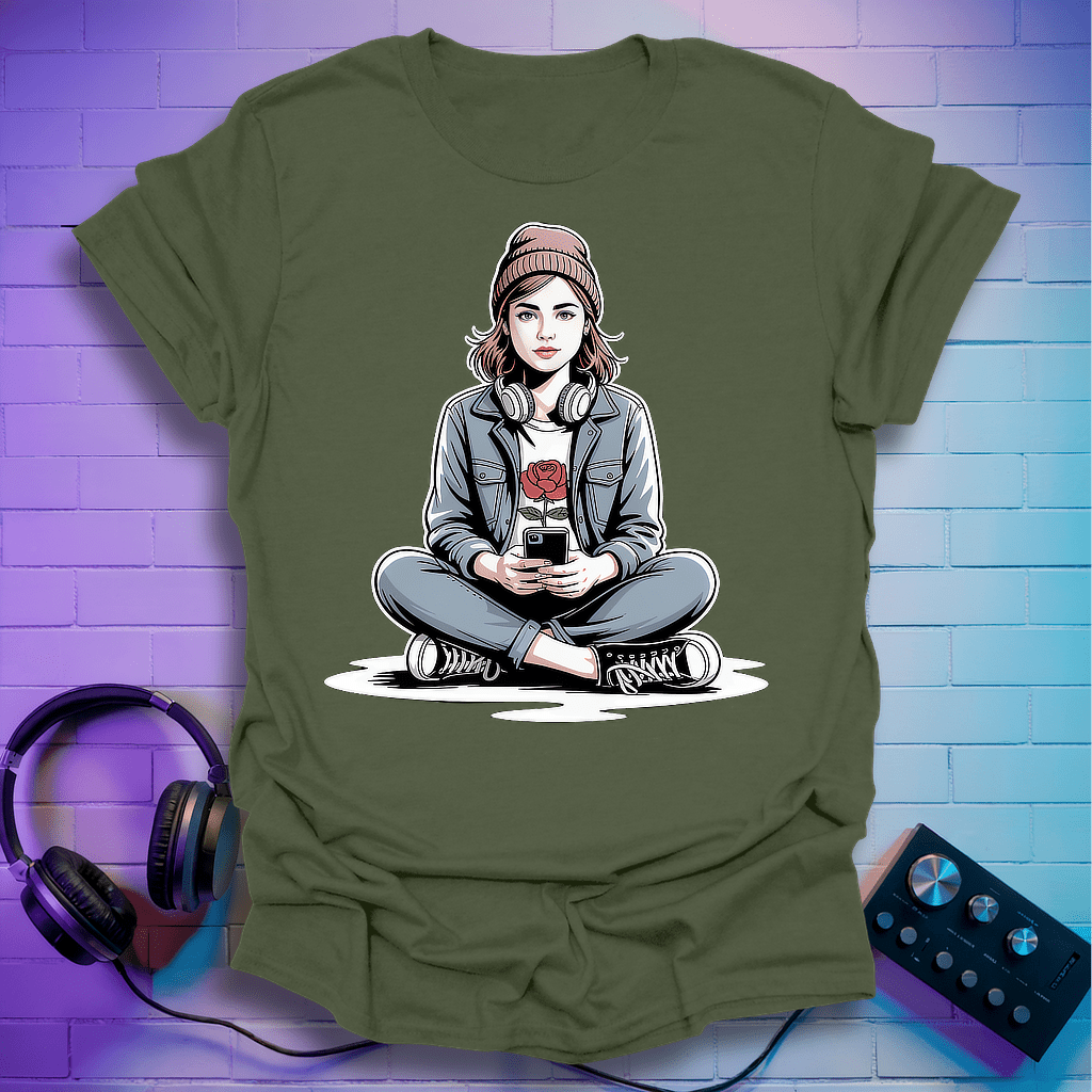 Hipster Girl Vibes T-Shirt