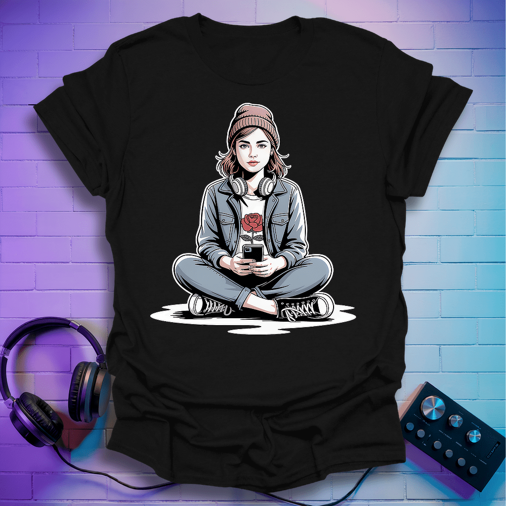 Hipster Girl Vibes T-Shirt