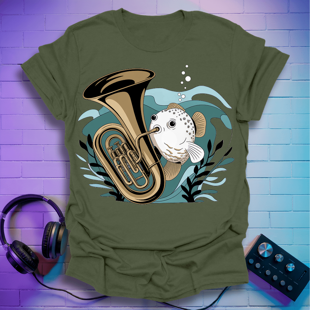 Tuba Blowfish T-Shirts