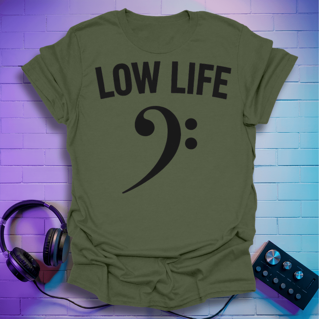 Low Life Bass Clef T-Shirt