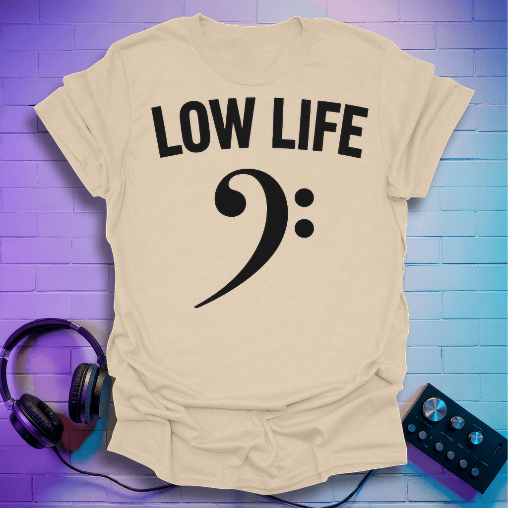 Low Life Bass Clef T-Shirt