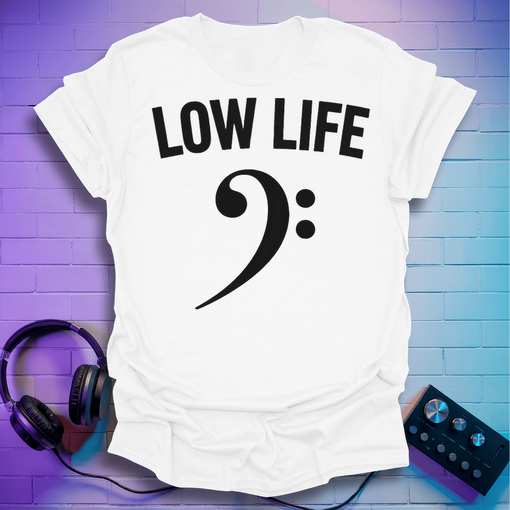 Low Life Bass Clef T-Shirt