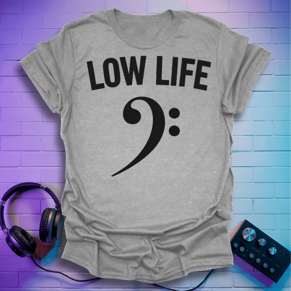 Low Life Bass Clef T-Shirt