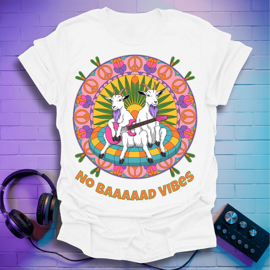 Psychedelic Guitar Goats T-Shirt