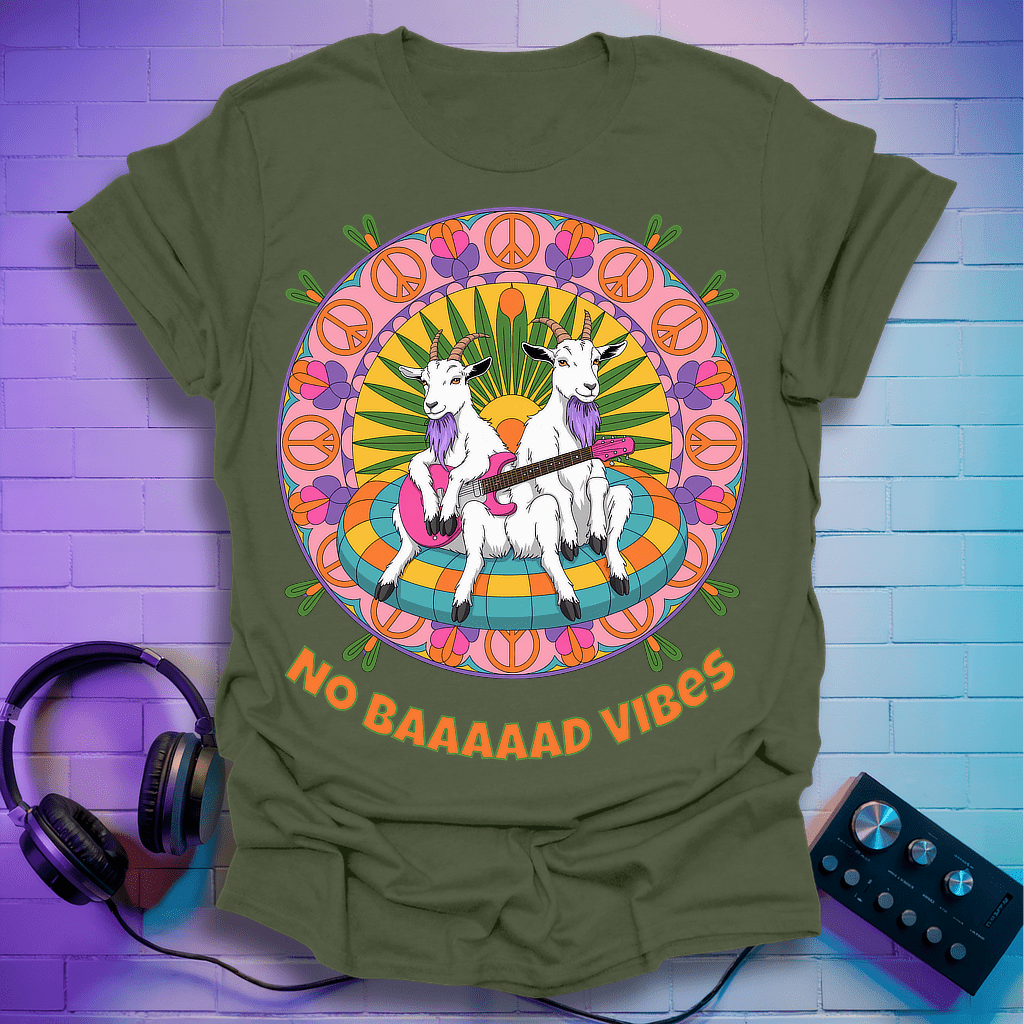 Psychedelic Guitar Goats T-Shirt