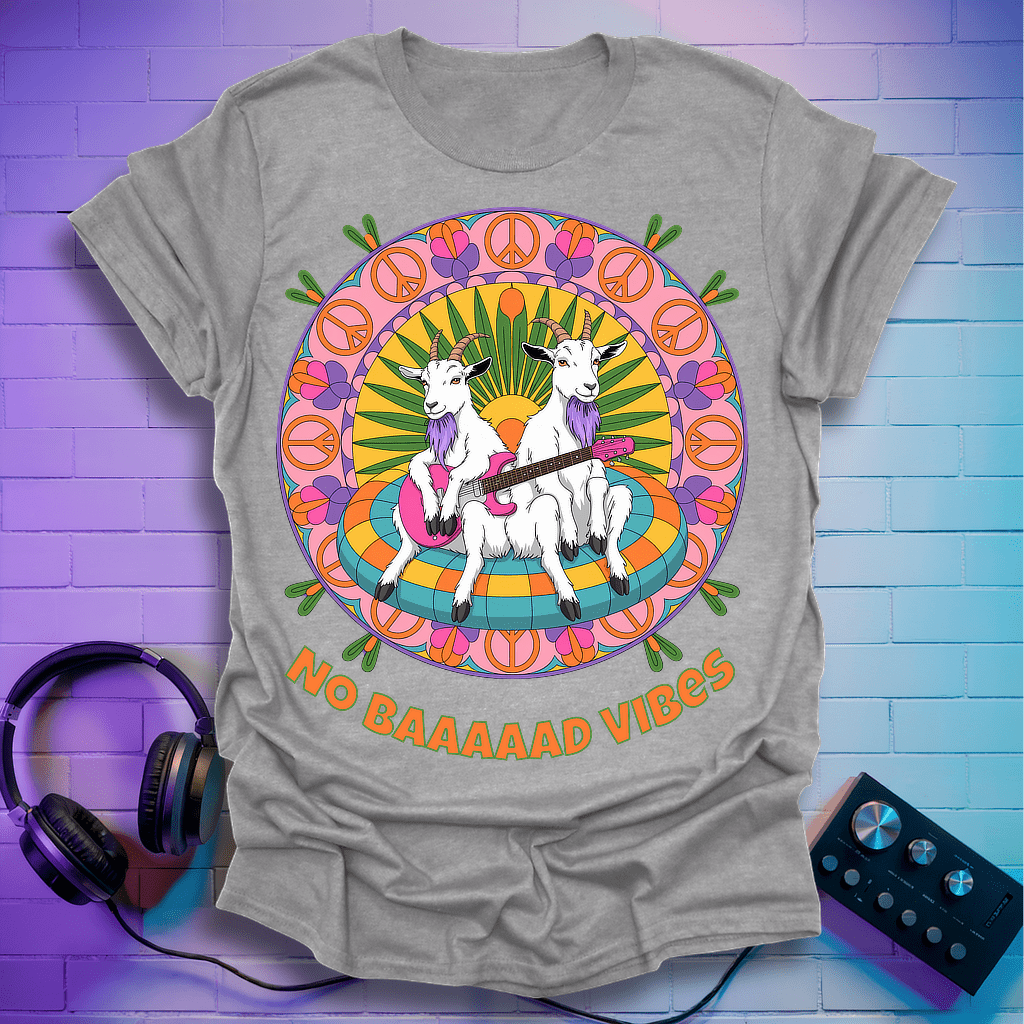 Psychedelic Guitar Goats T-Shirt