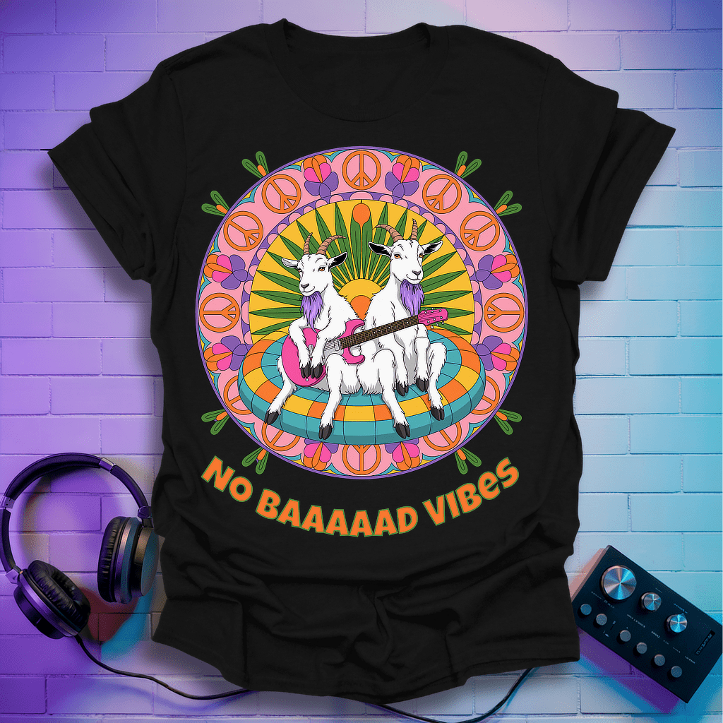 Psychedelic Guitar Goats T-Shirt