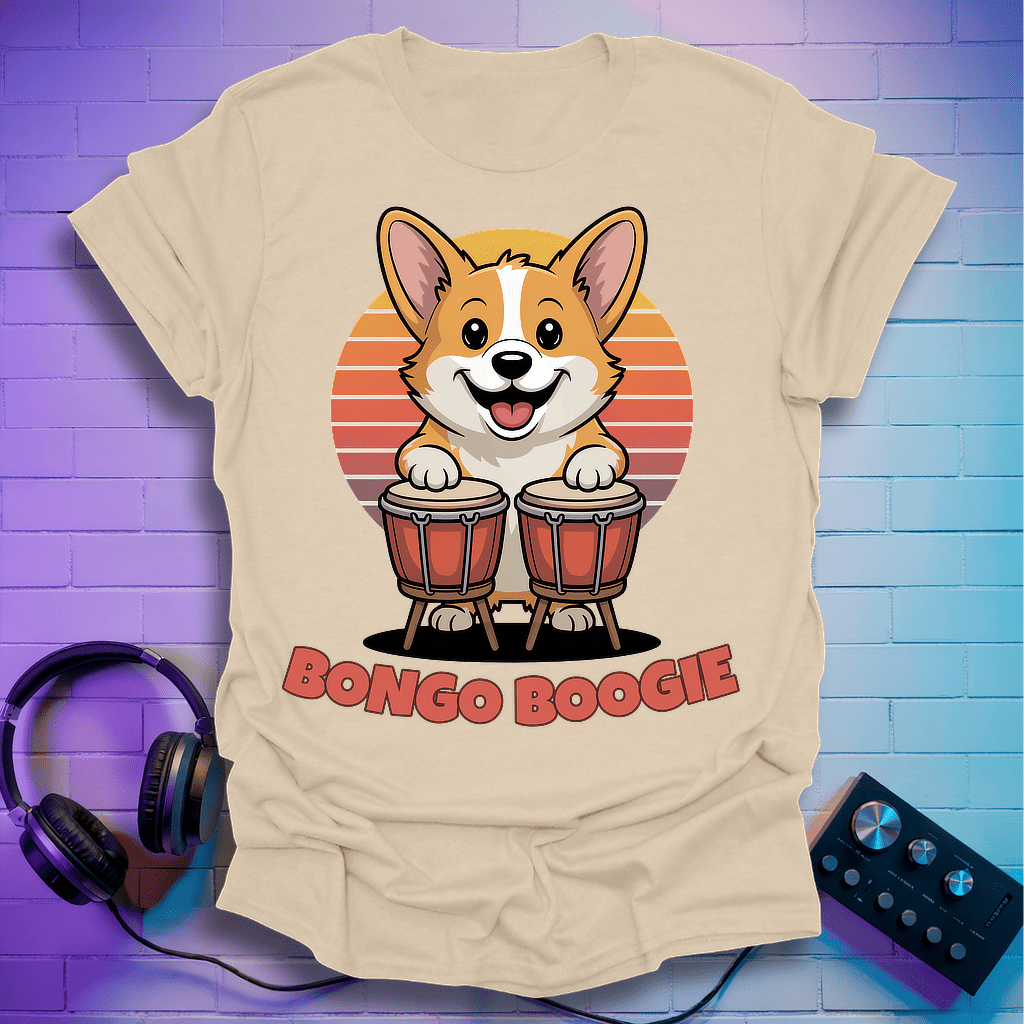 Bongo Boogie Corgi T-Shirt