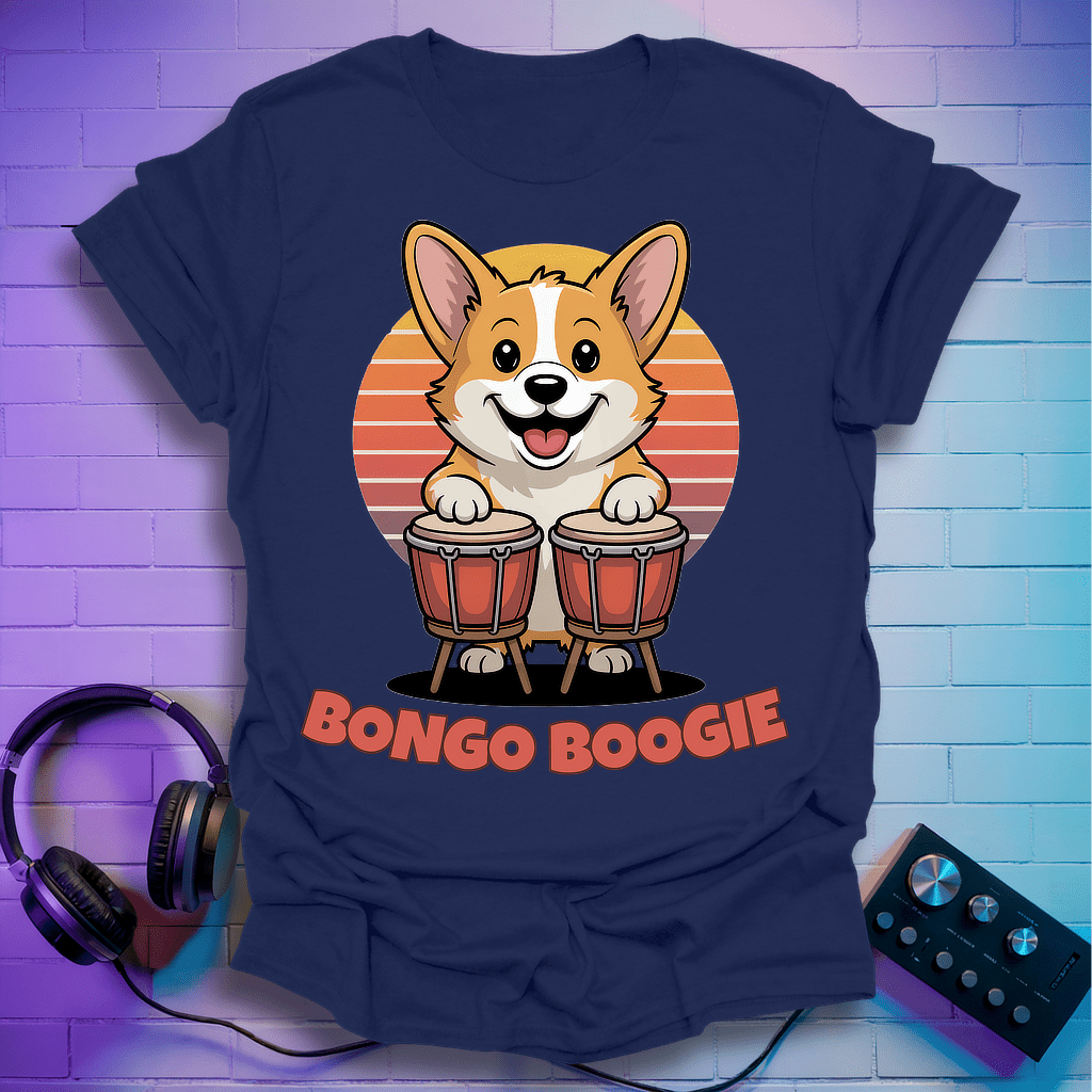Bongo Boogie Corgi T-Shirt