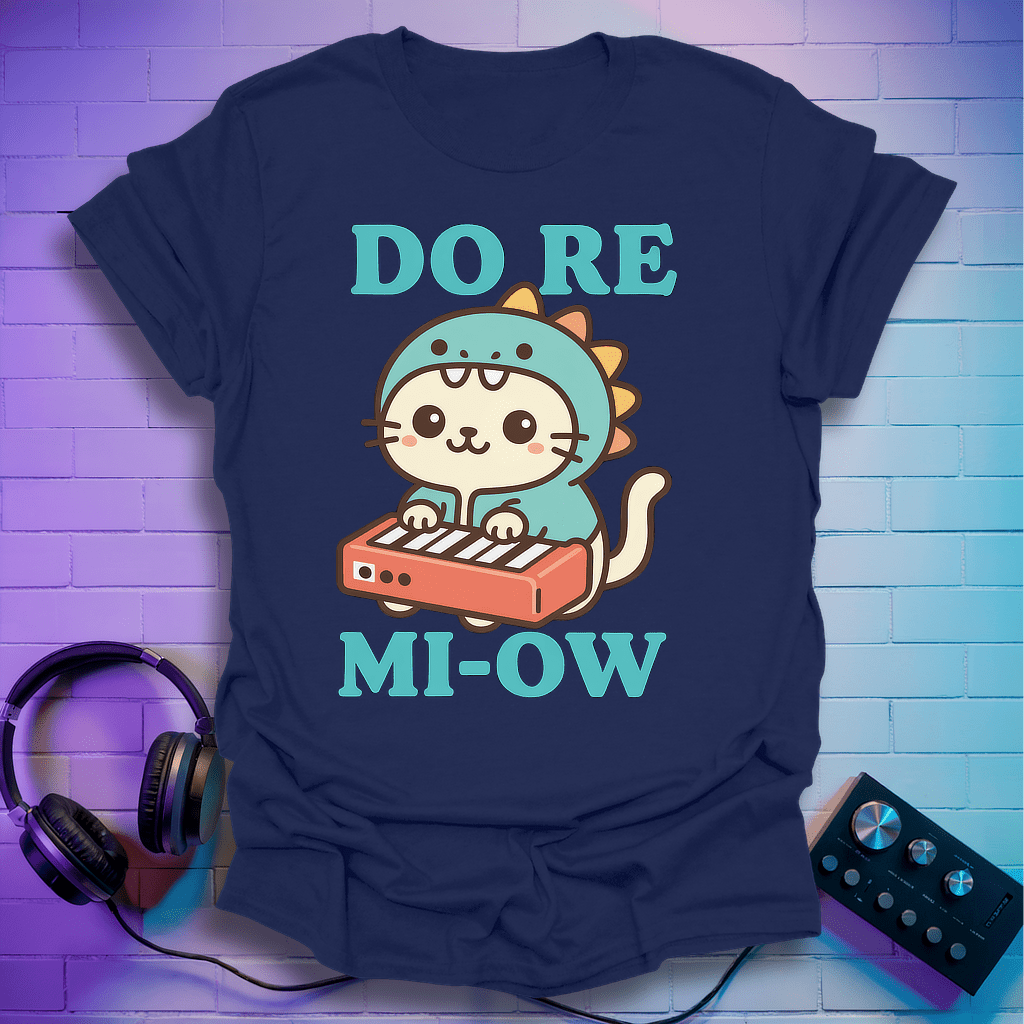 Do Re Mi-Ow Kawaii Cat Music T-Shirt