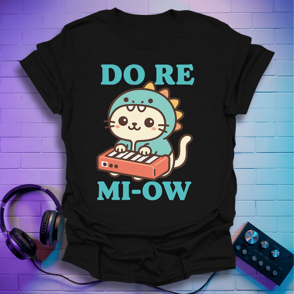 Do Re Mi-Ow Kawaii Cat Music T-Shirt