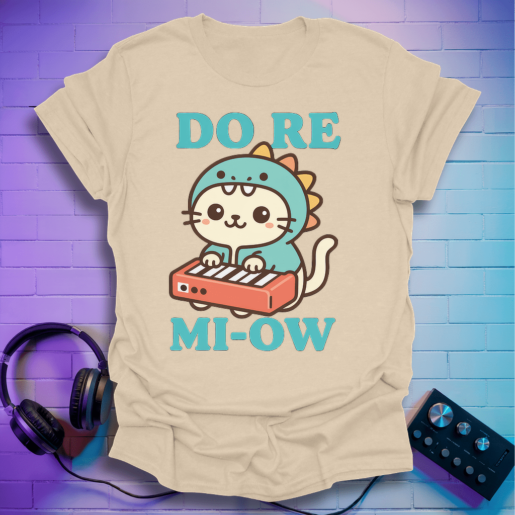 Do Re Mi-Ow Kawaii Cat Music T-Shirt