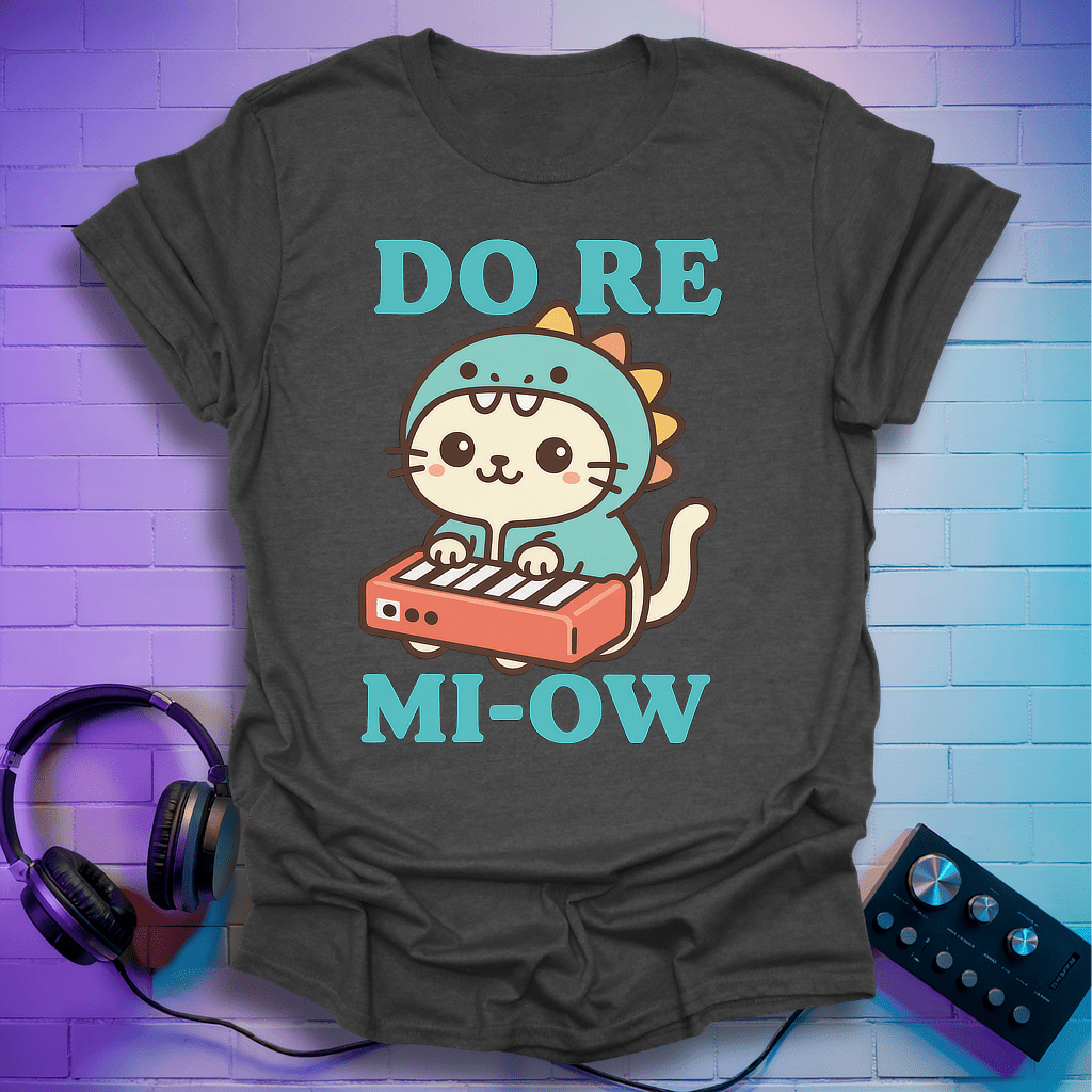 Do Re Mi-Ow Kawaii Cat Music T-Shirt