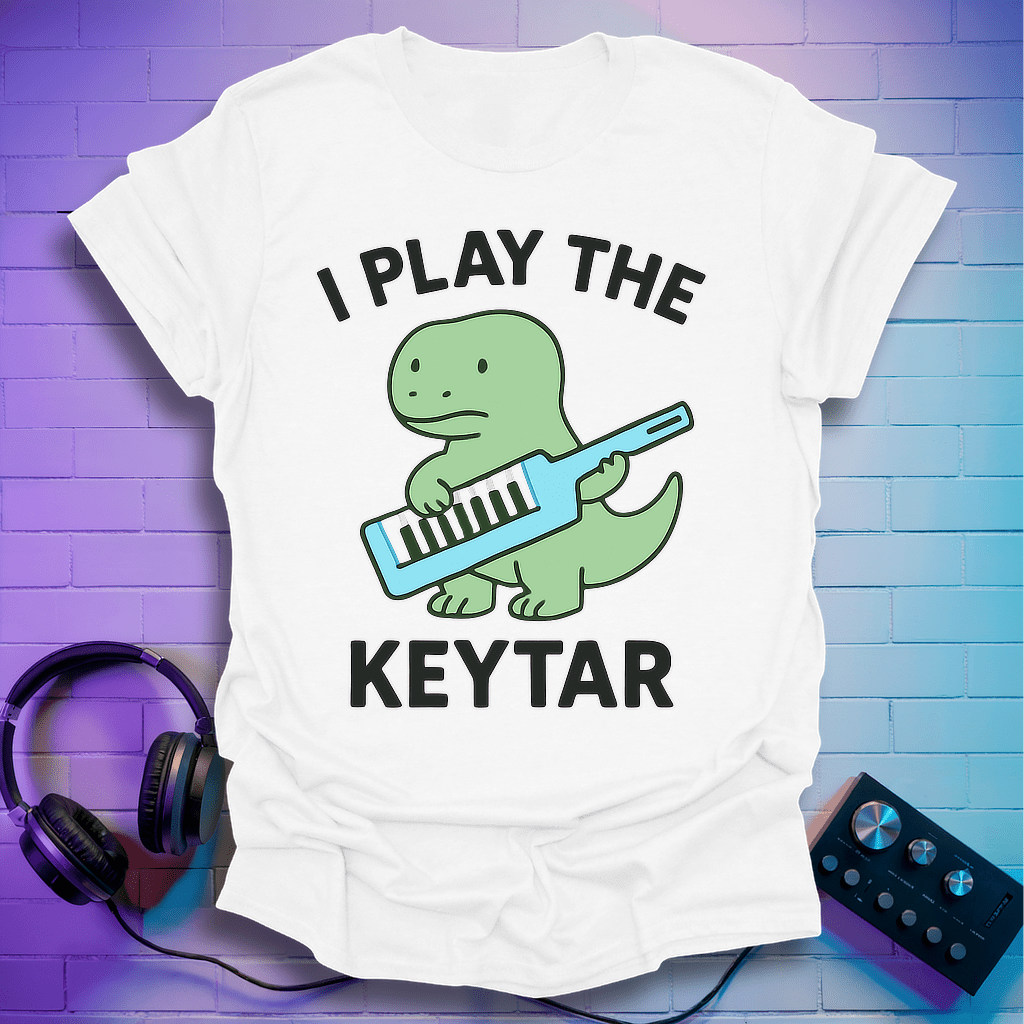 I Play the Keytar Dinosaur T-Shirt