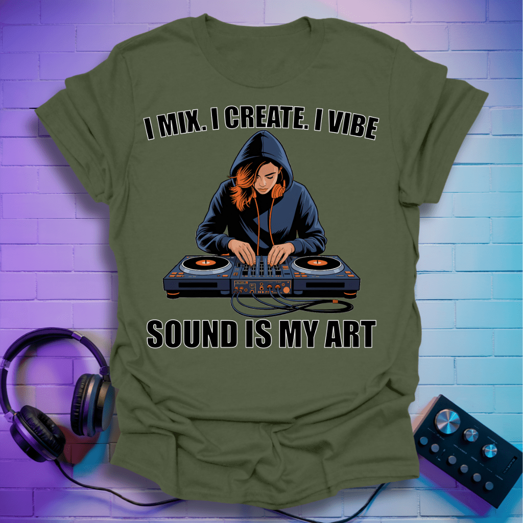 I Mix. I Create. I Vibe - Ladies T-Shirt