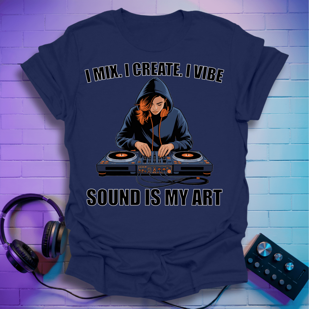 I Mix. I Create. I Vibe - Ladies T-Shirt