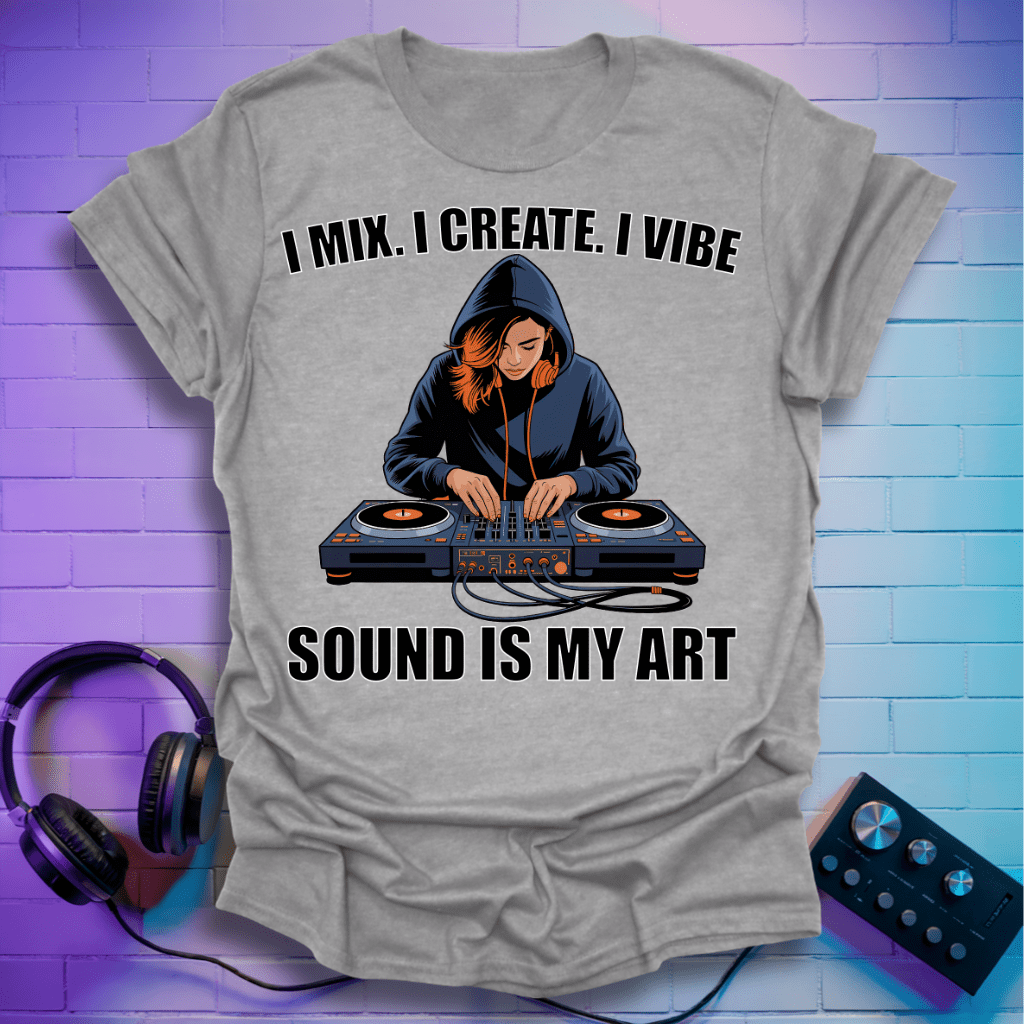I Mix. I Create. I Vibe - Ladies T-Shirt