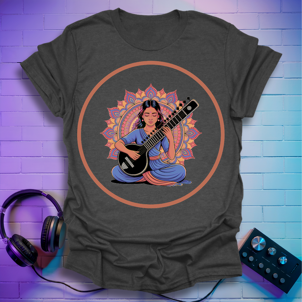 Indian Sitar Woman T-Shirt