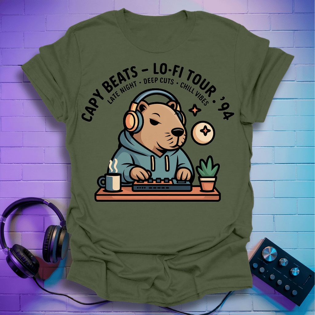 Capy Rodent Beats T-Shirt