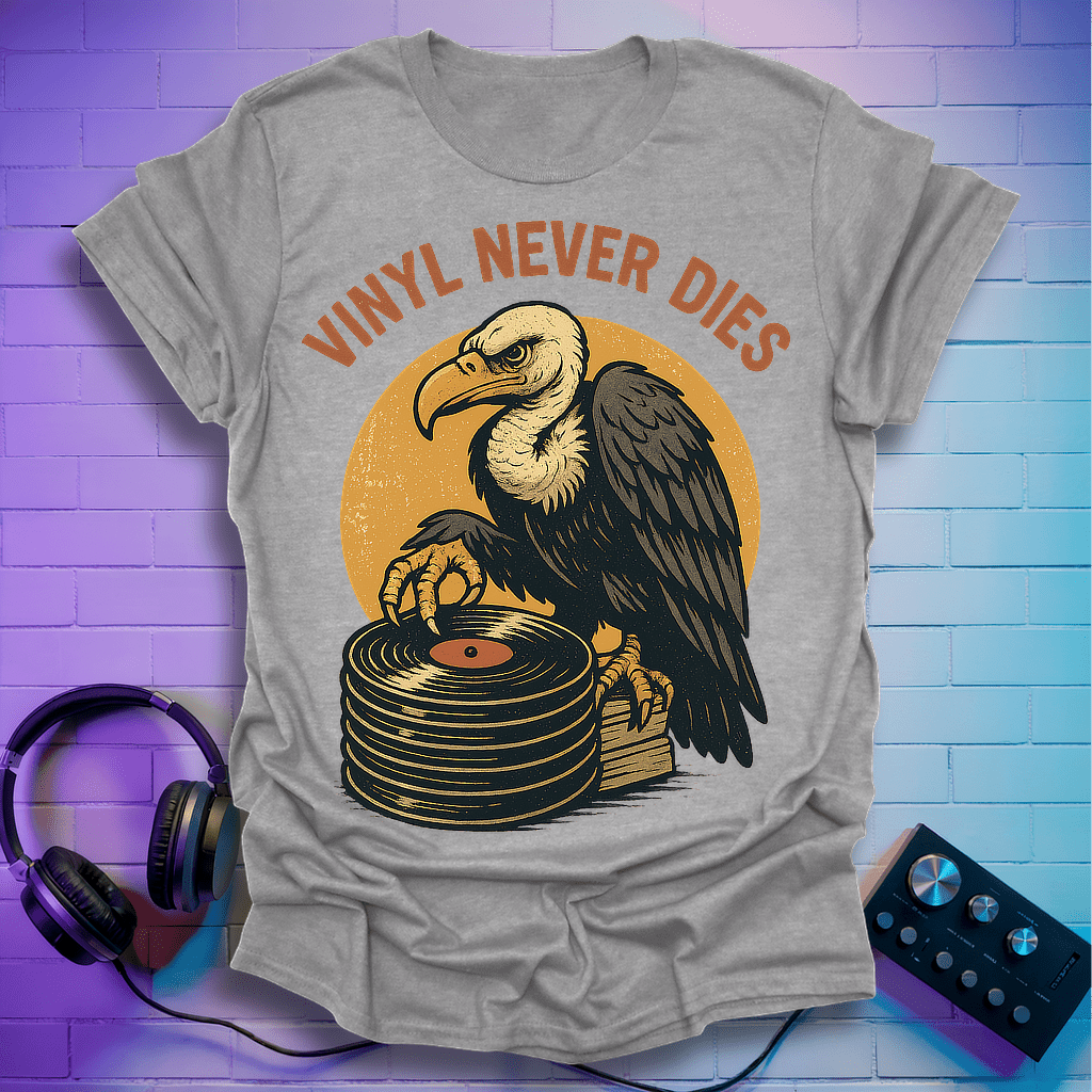 Vinyl Never Dies – Vulture Edition T-Shirt