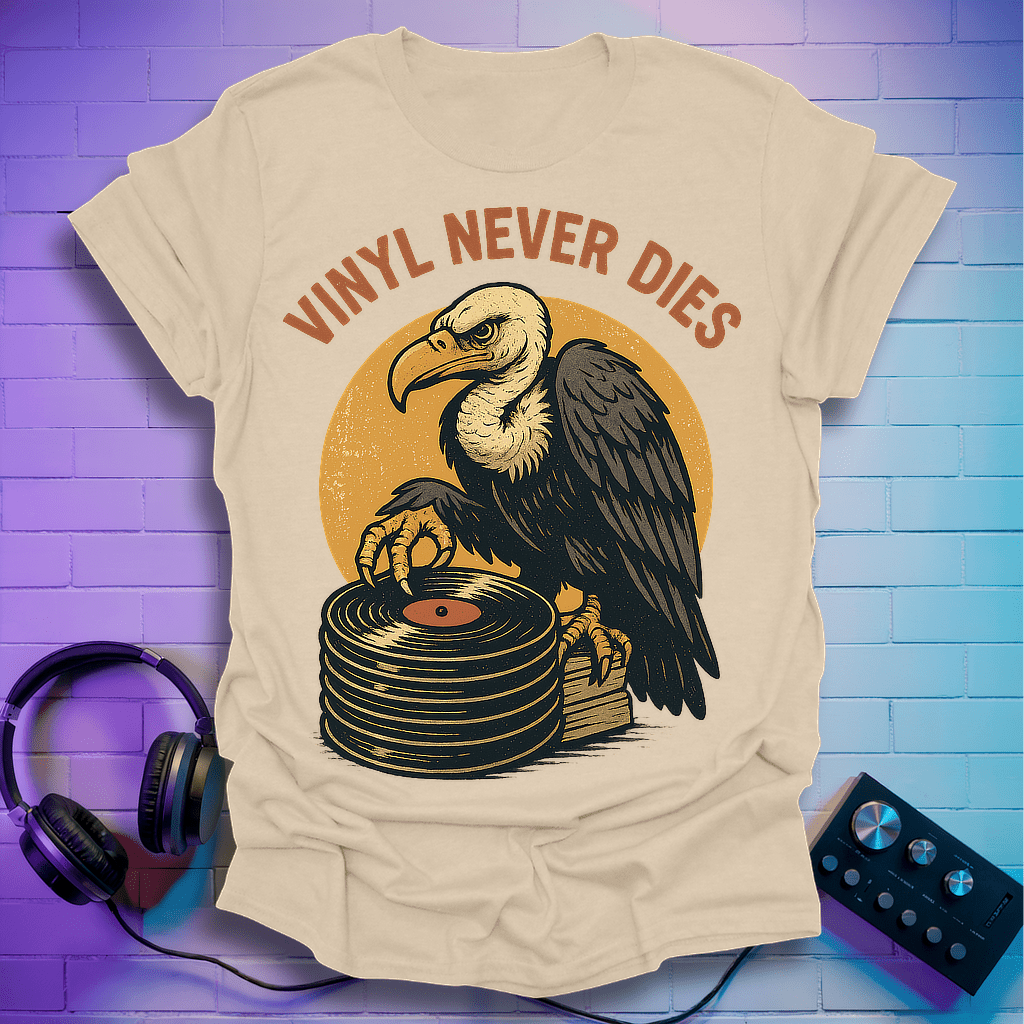 Vinyl Never Dies – Vulture Edition T-Shirt