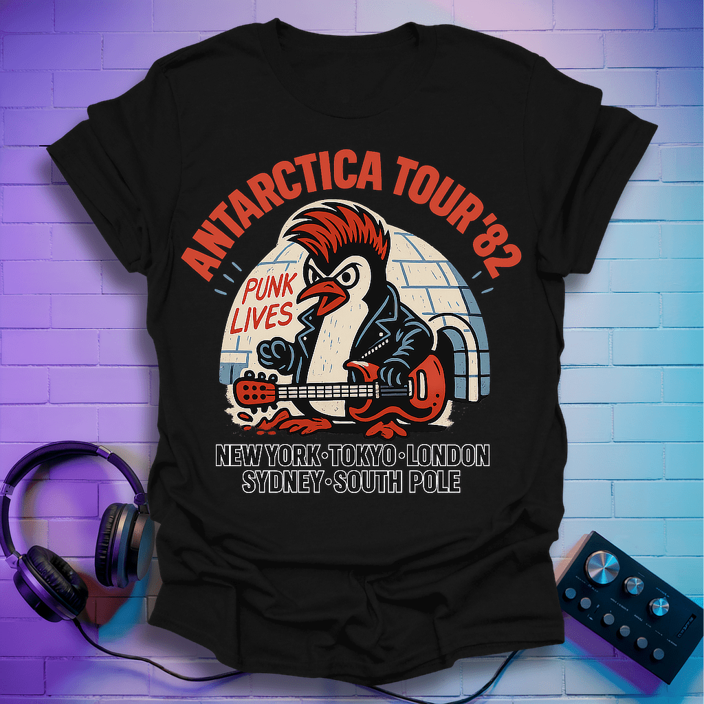 Antarctica Tour ’82 Penguin T-Shirt