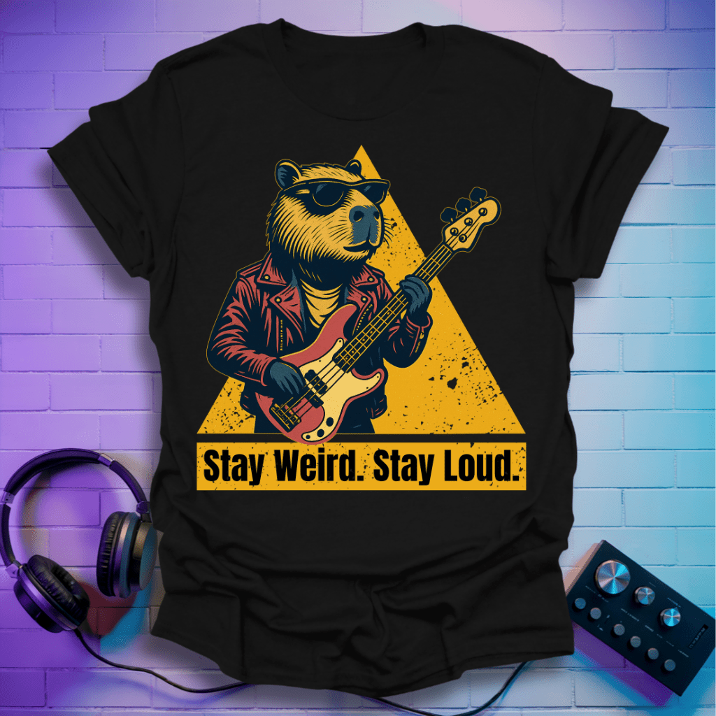 Loud Bass Capybara T-Shirt