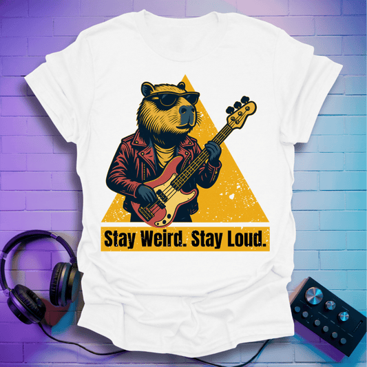 Loud Bass Capybara T-Shirt