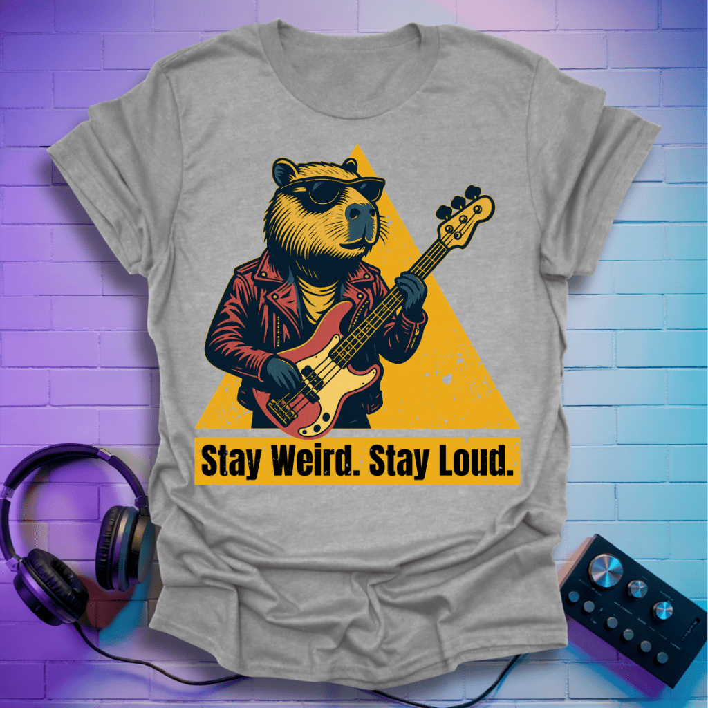 Loud Bass Capybara T-Shirt