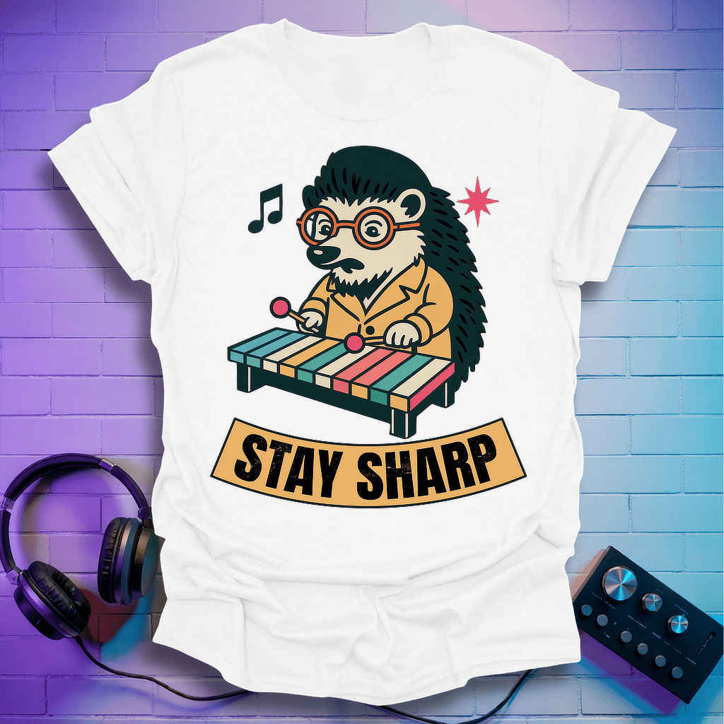Porcupine Xylophone Beatnik T-Shirt