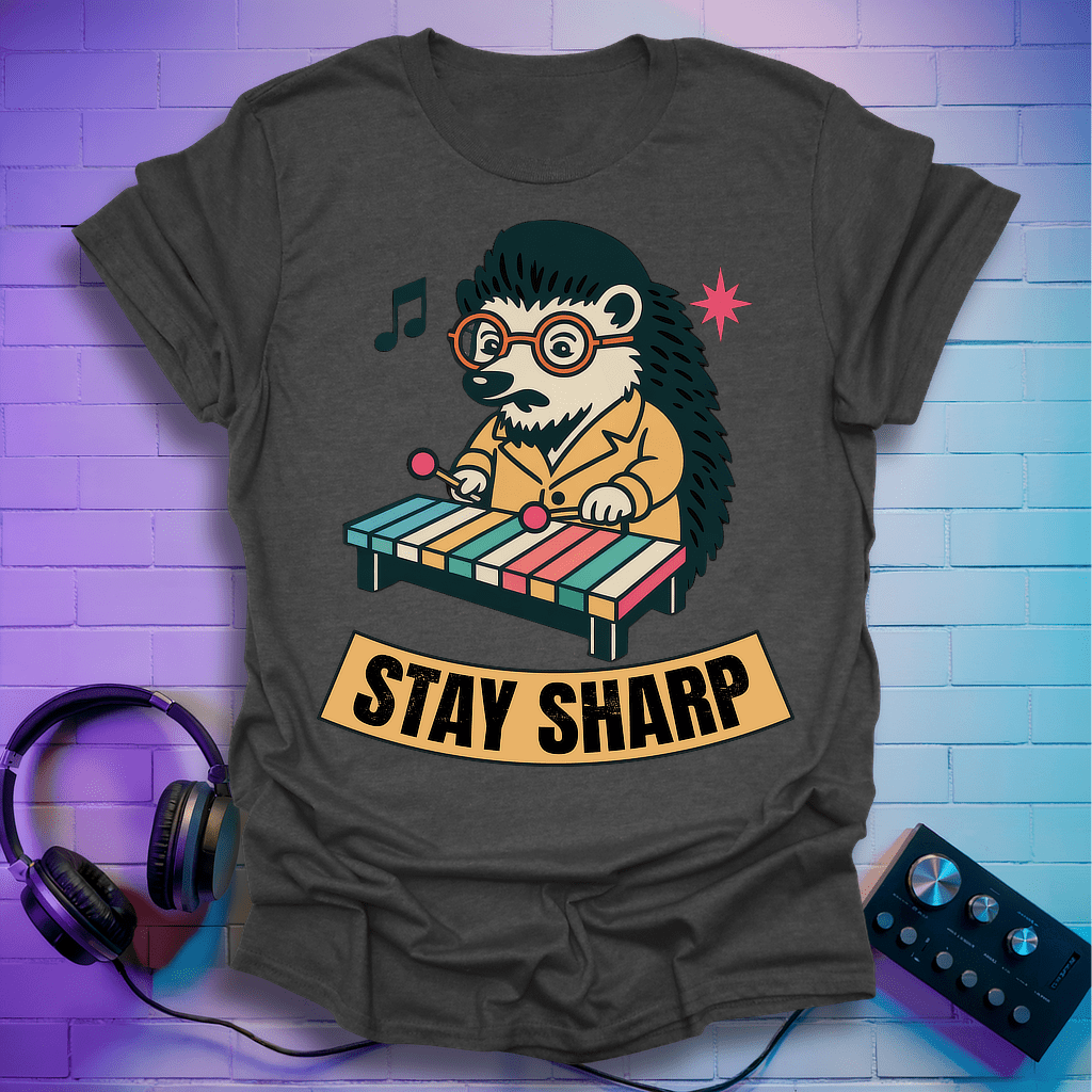 Porcupine Xylophone Beatnik T-Shirt