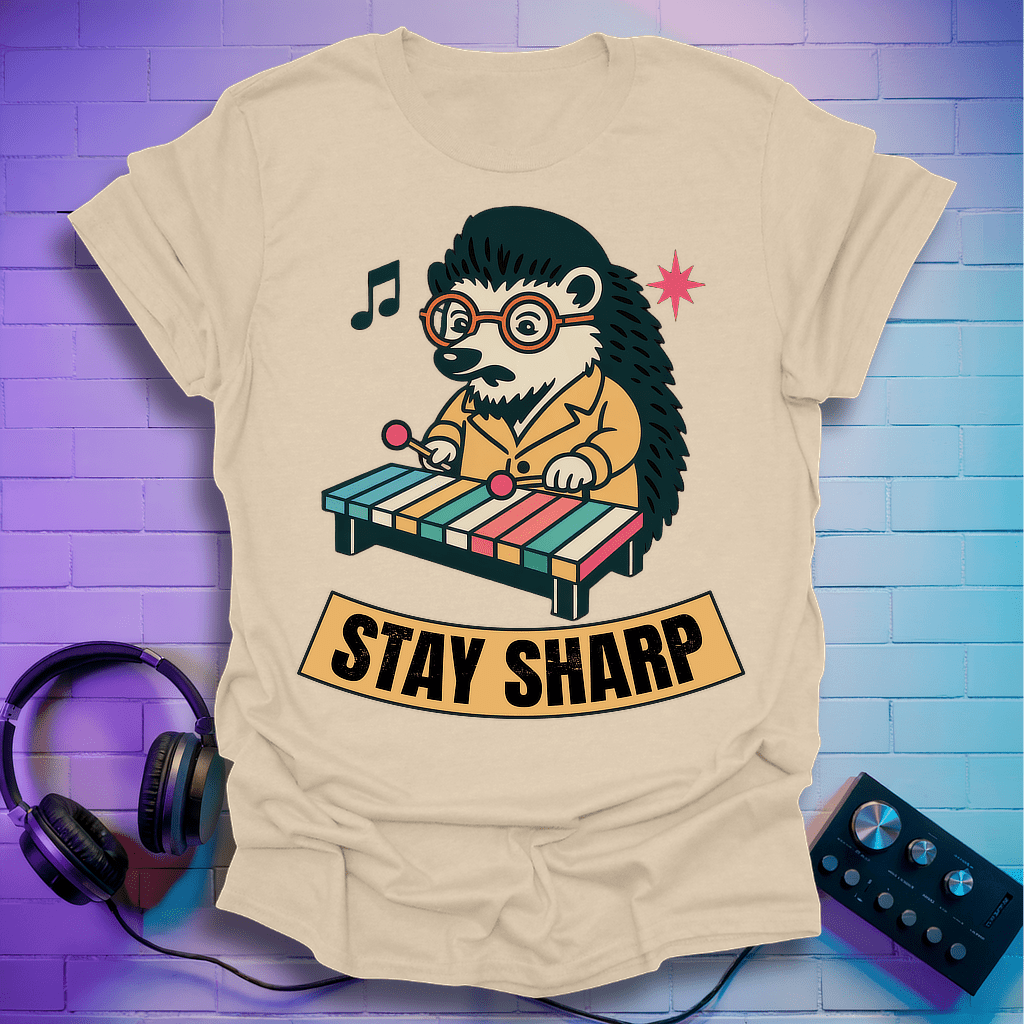 Porcupine Xylophone Beatnik T-Shirt