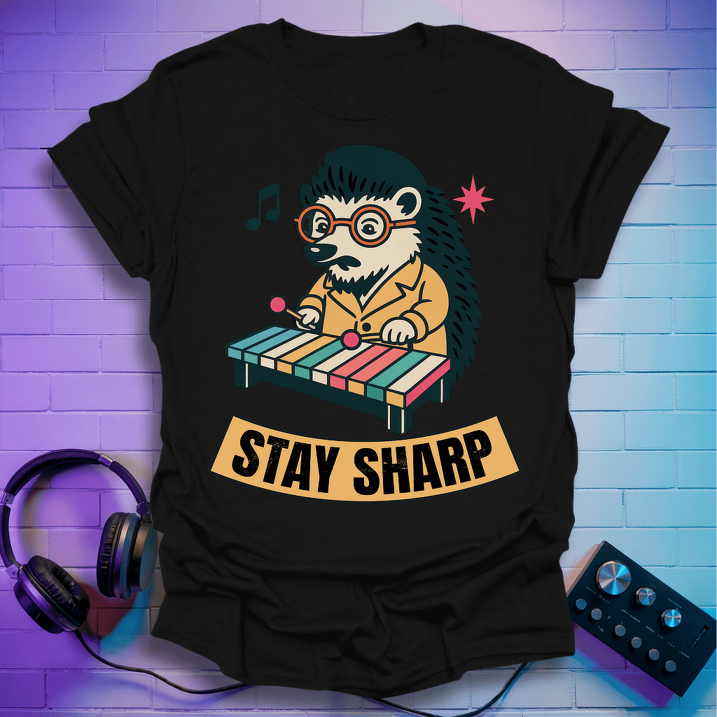 Porcupine Xylophone Beatnik T-Shirt