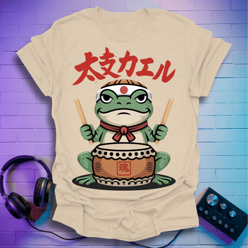 Taiko Frog – Japanese Drummer Frog T-Shirt