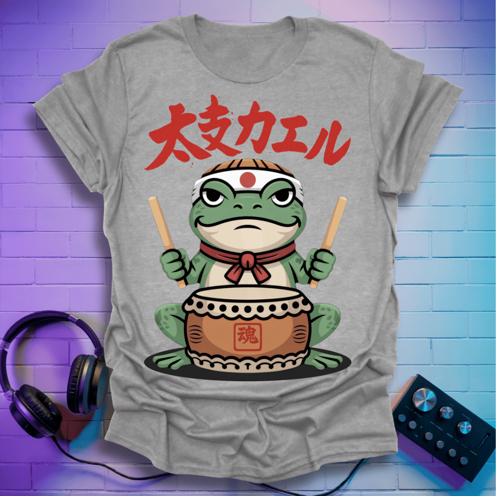 Taiko Frog – Japanese Drummer Frog T-Shirt
