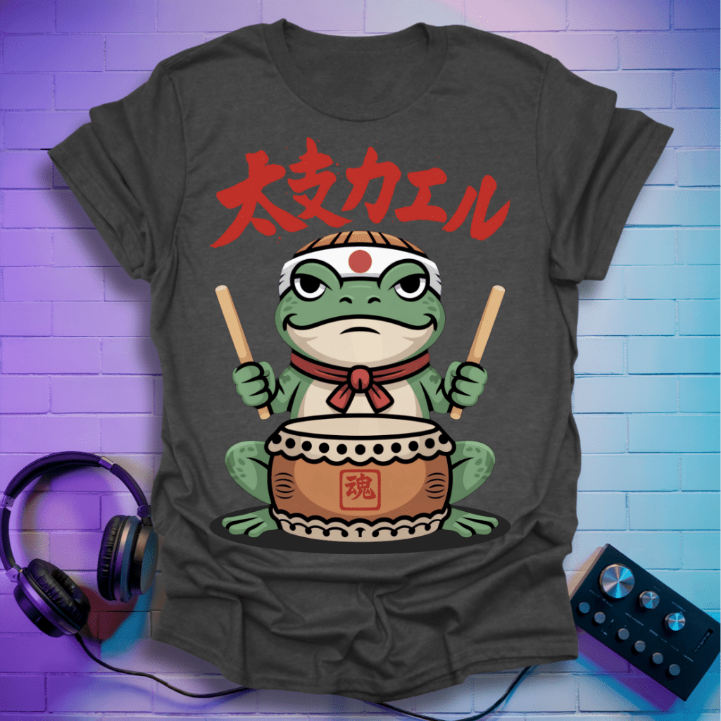 Taiko Frog – Japanese Drummer Frog T-Shirt